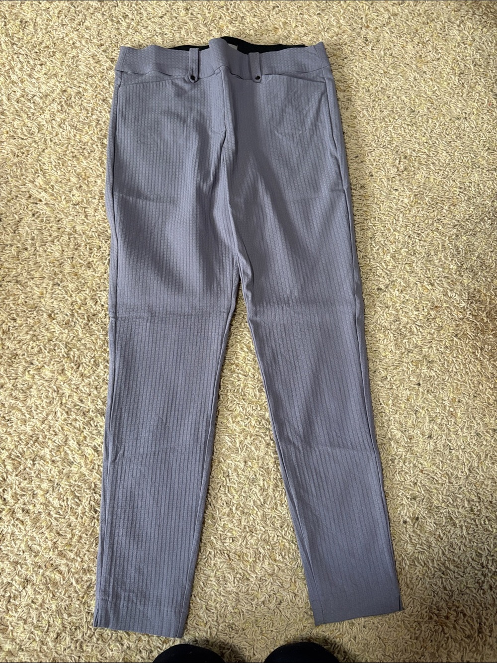 Maurices Slim Fit Ribbed Gray Women's Pants